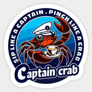 Captain crab Sticker